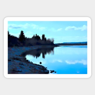 Shoreline illustration Sticker